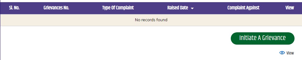 Online Complaint Registration Dashboad of NIA guide (Screenshot)