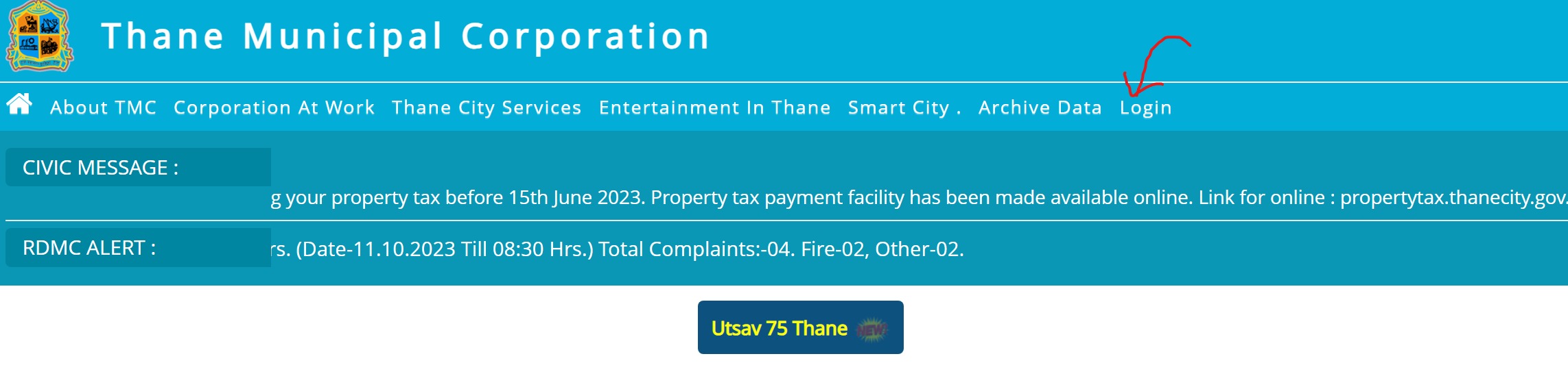 Guide to register a complaint online with Thane Municipal Corporation