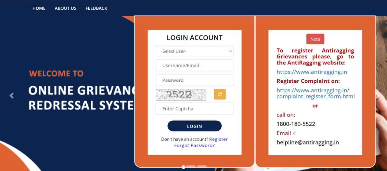 e-Samadhan UGC Portal